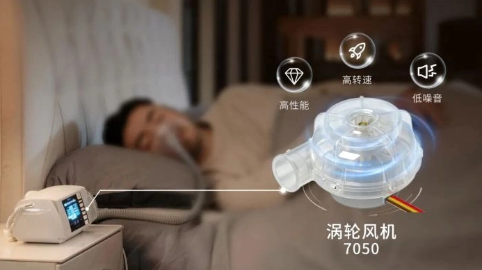 专为睡眠呼吸机设计涡轮风机7050全新上市